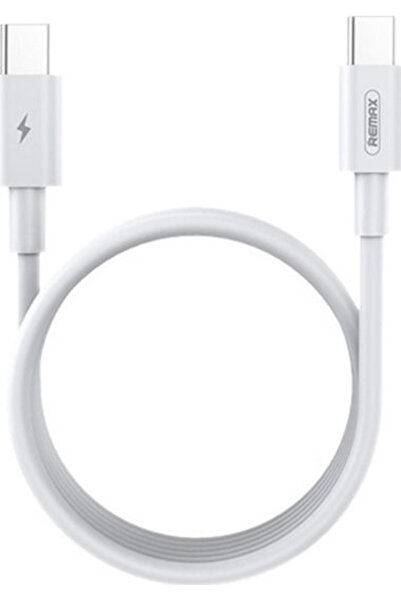 Remax Καλώδιο USB 2.0 USB-C Αρσενικό σε USB-C 100W PD Λευκό 2μ