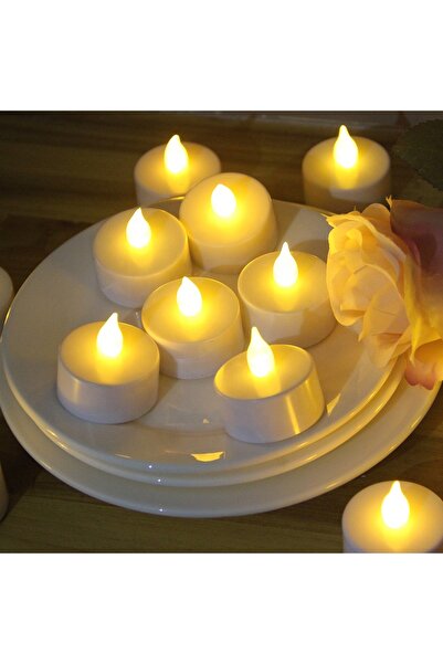 RubaTrend Gün Işığı Led Mum 1 Adet Tealight Mum Pilli, Özel Gün, Led Işıklı Dumansız