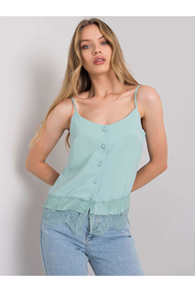 Factory Price Top Dama Fara maneci, Decolteu rotund, Modalinda Fashion, Menta...