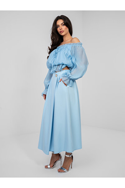 Factory Price Fusta Dama Albastru
