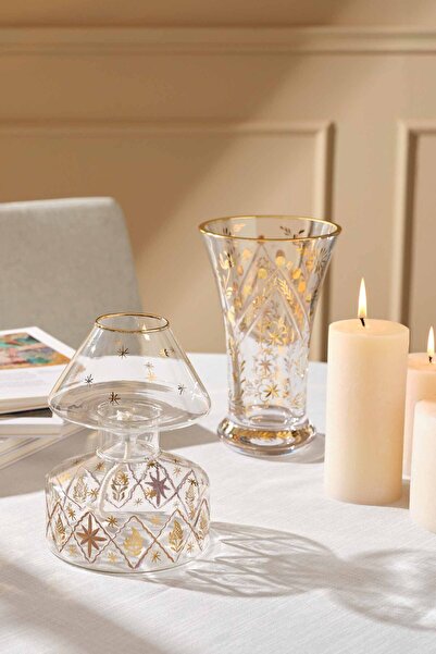 Paşabahçe Beykoz Star Vase, Stylish Decorative Vase