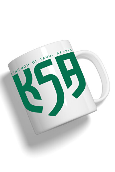 Generic Fashion World Mug Printed with High-quality Saudi Arabia LOGO