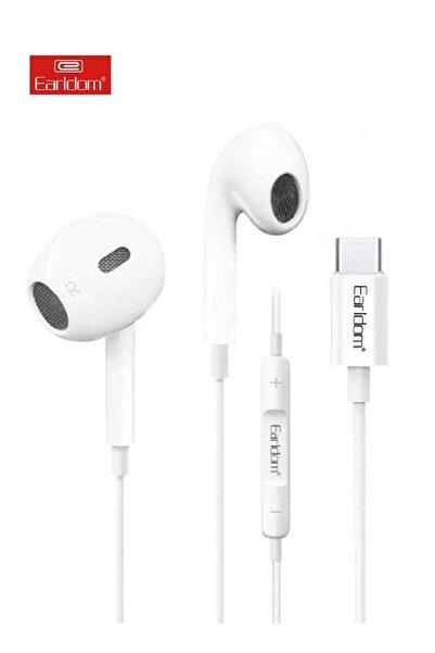 Earldom سماعات أذن سلكية USB-C مع ميكروفون وتحكم في مستوى الصوت - سماعات داخل...