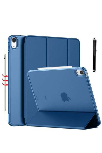 ELTRAZONE Slim Stand Case for iPad Air 13-Inch M2 (2024) - Navy Blue, Smart S...