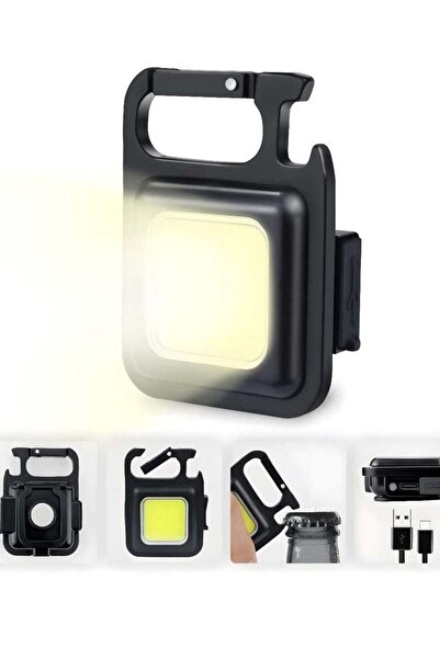 ELTRAZONE Small LED Flashlight 800 Lumens COB Rechargeable Keychain Mini Torc...