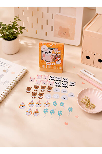 Midi Cute Cartoon Animals Sticker Set - Nekani