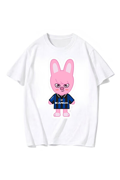 Touz Moda Stray Kids Skzoo Karma Printed Unisex Oversize T-Shirt