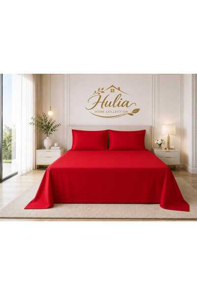 hulia home Ranforce Non-Elastic Sheet Set Double Size Raw Cotton Pillowcase I...