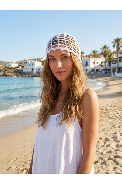 GENNA Summer Knitted Beanie Beach Beanie