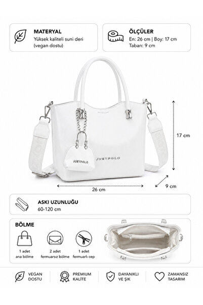 Just Polo Original Women's Medium Size Soft Leather Luxury Hand & Shoulder Ba...