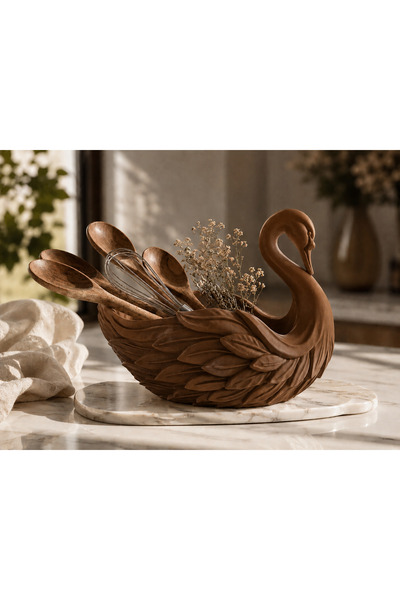 farist Swan Decorative Bowl – Multi-Purpose Decorative Organizer – 3D Pla Pla...