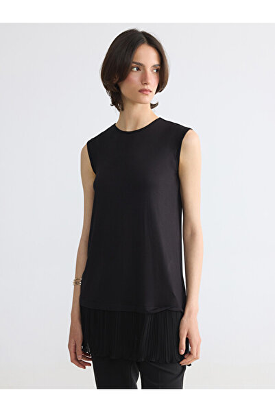LC Waikiki Crew Neck Pleated Women's Tunic