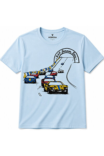 VODEXA Unisex Oversize T-Shirt Rally Printed 100% Cotton T-Shirt Comfortable Fit