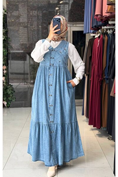 Moda Fatma yazlık kot elbise