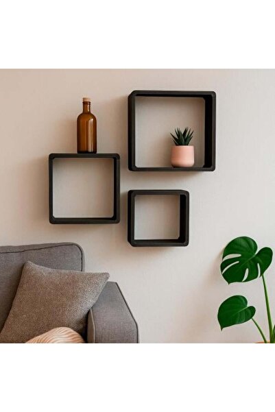 Generic Modern wooden wall shelf set