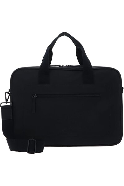 Ted Baker London Raileys Rubberized Polyurethane Document Bag, One Size, Black