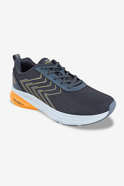 Campus Men BRACE Memory Foam Lace-Up Running Shoes-Black