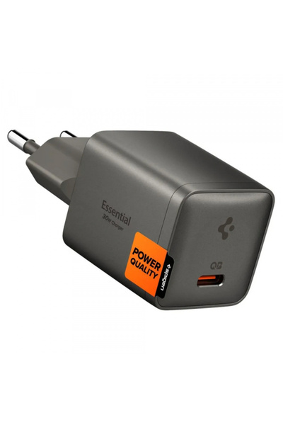Spigen Incarcator Retea EE301EU Essential, 30W, 3A, 1 x USB-C, Gri ACH10447
