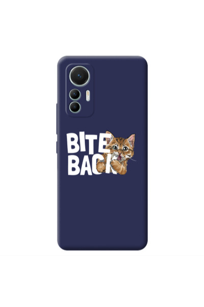 Other Xiaomi Mi 12 Lite bitte back cat Dark blue Colored Silicone TPU Θήκη
