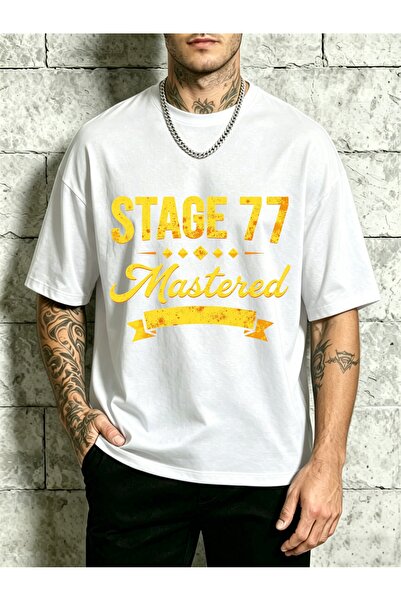 212Wear تي شيرت رجالي بتصميم ريترو، Stage 77 Mastered، ملابس كاجوال، صيفي، هد...