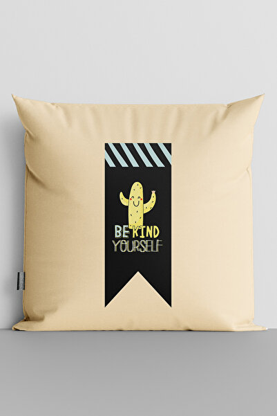TicaretJet Be Kind Your Self Written Cactus Double-Sided Digital Printed Chil...