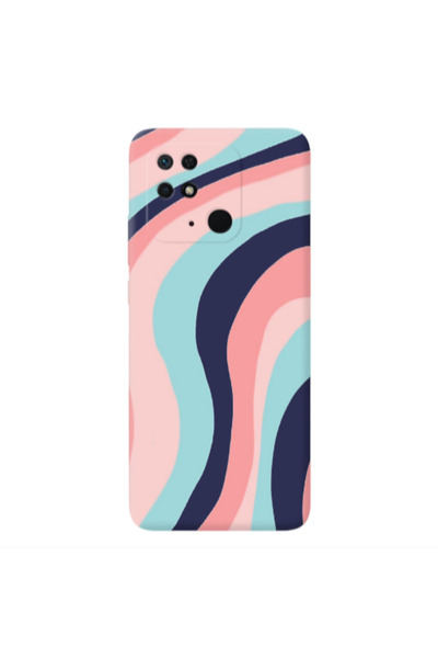 Other Xiaomi Redmi 10C Colored lines Dark blue Colored Silicone TPU Θήκη