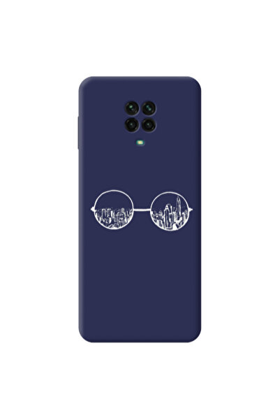 Other Xiaomi Redmi Note 9 Pro Sunglasses Dark blue Colored Silicone TPU Θήκη