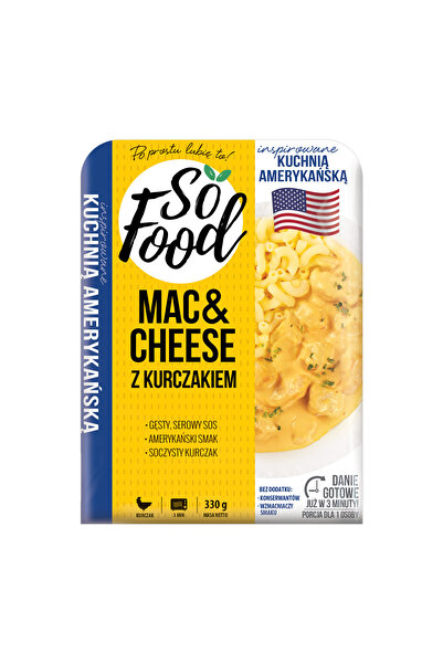 Generic Brand Mac & Cheese cu pui, SO FOOD, 330g, gata in 3 minute, fara cons...