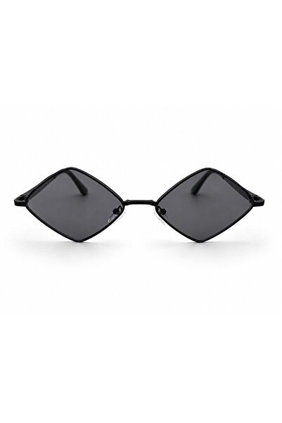 OEM Ochelari de soare dama, futuristi, lentile romb, rama neagra