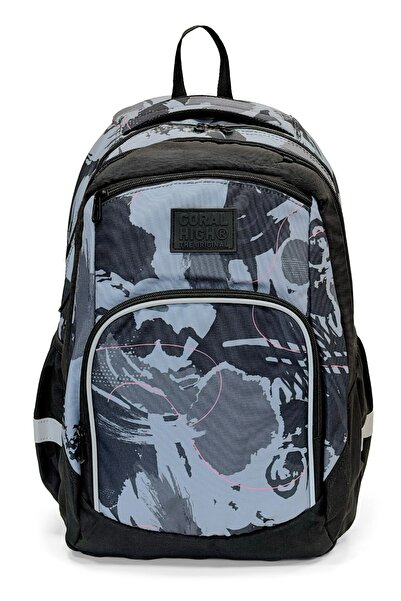 Coral High Colorful Patterned School Backpack 24449