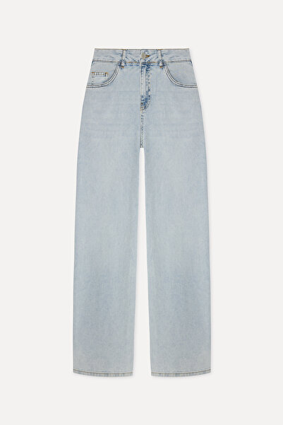 Mudo Women's Indigo Wide Leg Jean Pants