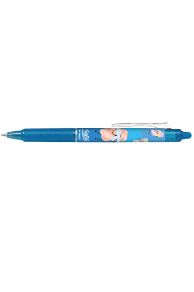 Pilot Pix roller Frixion Clicker Fancy, cerneală albastră de 0,7 mm, corp alb...