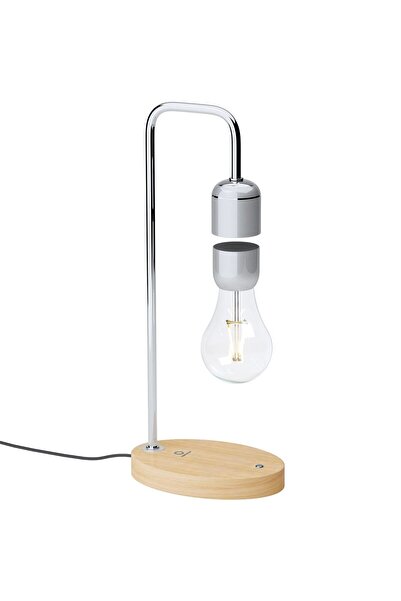 DesignNest Lampă cu levitație magnetică, DesignNest, Edison levitant, argintiu