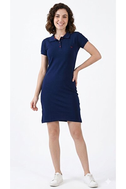BLACK Kadın Polo Yaka Mini Spor Elbise