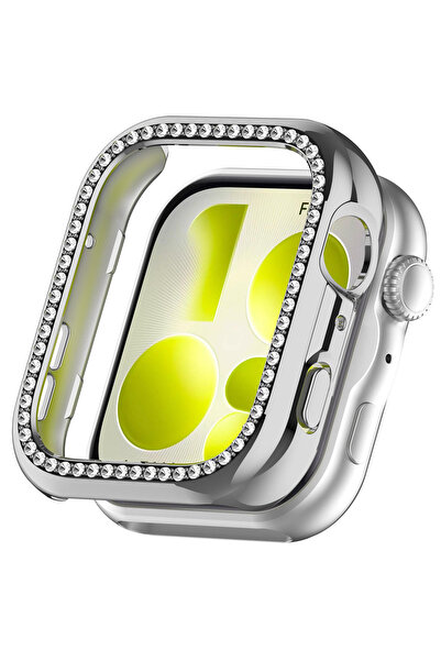 Nezih Case Huawei Watch Fit 5 Uyumlu Diamond Parlak Taşlı Sert PC Kasa Koruyucu