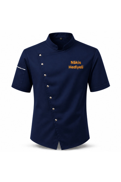 Mekaizen Short Sleeve Chef Jacket – Chef Uniform, Chef Shirt Chef Uniform Asy...