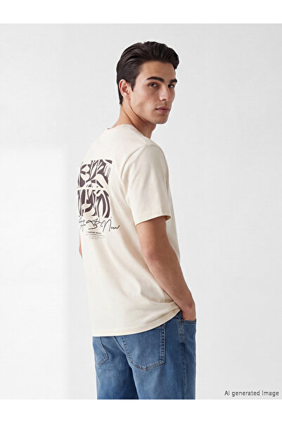 LC Waikiki Esvab • Modern & Distinctive Zero Roba Collar Printed Men's T-Shirt