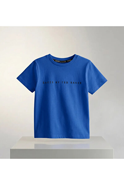 Generic Brand New Season Logo Detailed Blue Tshirt