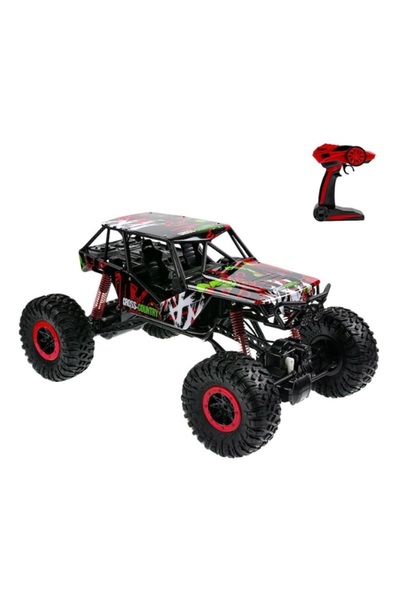 OEM Mașină Rock Crawler cu telecomandă, Negru Roșu, 1:10/2.4 GHz