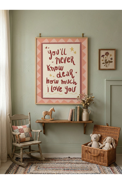Creatick Design İskandinav Tarzı Masif Ahşap Çerçeveli Çocuk ve Bebek Odası M...