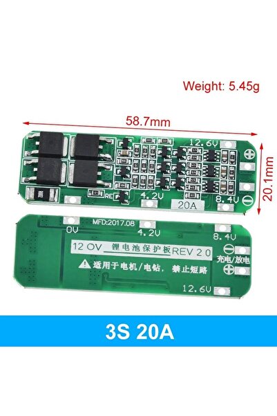 Generic BMS 3S 20A Li-ion Battery Protection Board