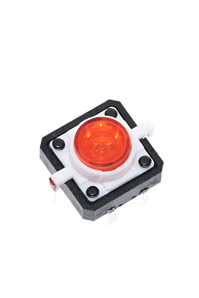 Generic Tactile Push Button με LED Κόκκινο 12x12mm