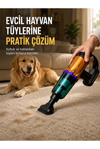 Lisinya Yüksek Çekiş Gücüne Sahip Şarjlı El Süpürgesi Araç ve Ev Kullanımına ...