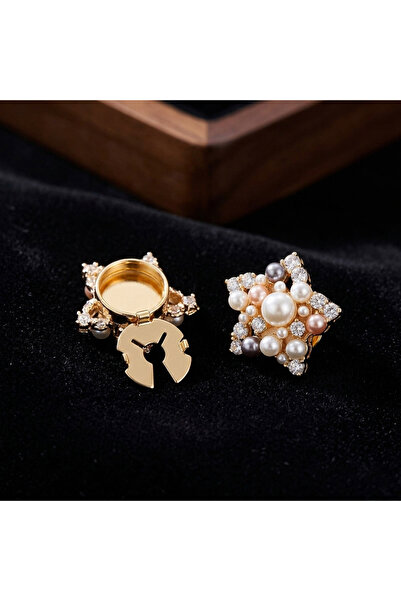 Generic Luxury Detachable Cufflink Button Cover Brooch | Fashion Shirt Decora...