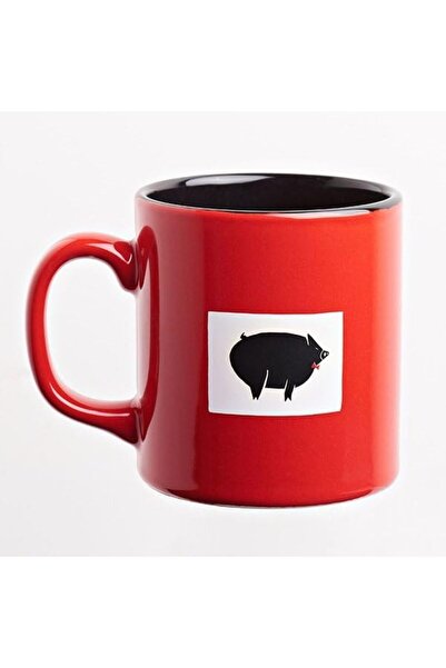 Yıldızan Msa Shop Can Shop Mug (Red Outside, Black Ceramic Inside) - Ed. Ser....