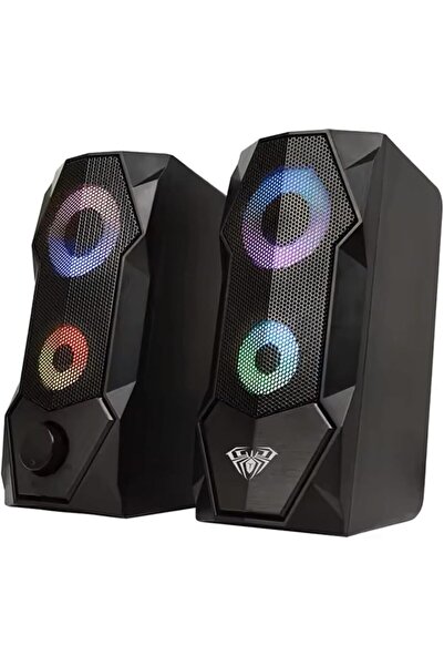 Yıldızan slh shop Aula N-301 10W Masaüstü RGB Gaming Oyuncu PC 1+1 Speaker Ho...