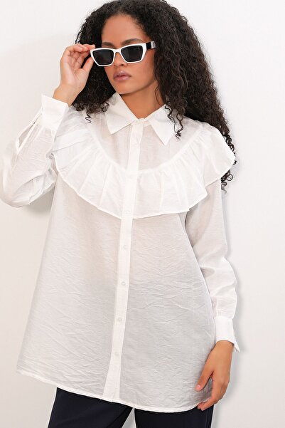 Hiccup Bdart Long Comfortable Textured Shirt