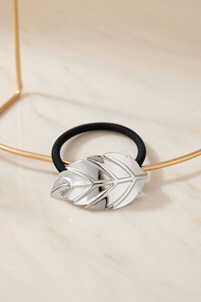 bacc Silver Leaf Patterned Hair Clip