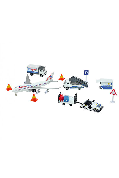 Dickie Toys Set de jucării: avion cu mașini pentru aeroport