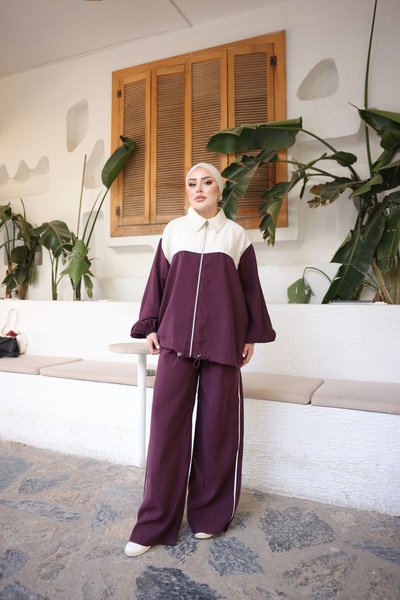 MİMİ Luxury Wear Women's Two-Piece Tracksuit Set / Top and Bottom Set